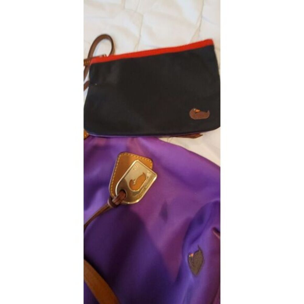 Dooney & Bourke Purple Nylon Tote Bag Purse-Excellent Condition!!‎